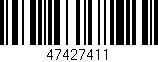 Código de barras (EAN, GTIN, SKU, ISBN): '47427411'
