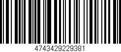 Código de barras (EAN, GTIN, SKU, ISBN): '4743429229381'