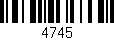 Código de barras (EAN, GTIN, SKU, ISBN): '4745'