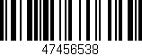 Código de barras (EAN, GTIN, SKU, ISBN): '47456538'