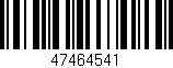 Código de barras (EAN, GTIN, SKU, ISBN): '47464541'