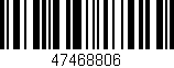 Código de barras (EAN, GTIN, SKU, ISBN): '47468806'