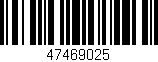 Código de barras (EAN, GTIN, SKU, ISBN): '47469025'