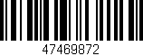 Código de barras (EAN, GTIN, SKU, ISBN): '47469872'