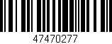 Código de barras (EAN, GTIN, SKU, ISBN): '47470277'