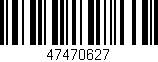 Código de barras (EAN, GTIN, SKU, ISBN): '47470627'