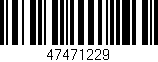 Código de barras (EAN, GTIN, SKU, ISBN): '47471229'