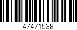 Código de barras (EAN, GTIN, SKU, ISBN): '47471538'
