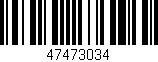 Código de barras (EAN, GTIN, SKU, ISBN): '47473034'