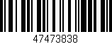 Código de barras (EAN, GTIN, SKU, ISBN): '47473838'