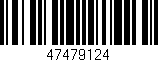 Código de barras (EAN, GTIN, SKU, ISBN): '47479124'