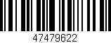 Código de barras (EAN, GTIN, SKU, ISBN): '47479622'