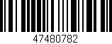 Código de barras (EAN, GTIN, SKU, ISBN): '47480782'