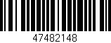 Código de barras (EAN, GTIN, SKU, ISBN): '47482148'