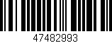Código de barras (EAN, GTIN, SKU, ISBN): '47482993'