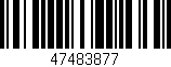 Código de barras (EAN, GTIN, SKU, ISBN): '47483877'