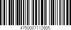 Código de barras (EAN, GTIN, SKU, ISBN): '4750007112805'