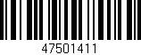 Código de barras (EAN, GTIN, SKU, ISBN): '47501411'
