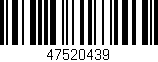Código de barras (EAN, GTIN, SKU, ISBN): '47520439'