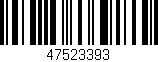 Código de barras (EAN, GTIN, SKU, ISBN): '47523393'