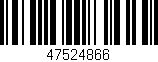 Código de barras (EAN, GTIN, SKU, ISBN): '47524866'