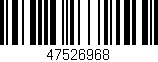 Código de barras (EAN, GTIN, SKU, ISBN): '47526968'
