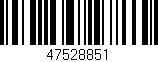 Código de barras (EAN, GTIN, SKU, ISBN): '47528851'