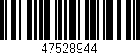 Código de barras (EAN, GTIN, SKU, ISBN): '47528944'