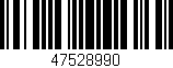 Código de barras (EAN, GTIN, SKU, ISBN): '47528990'