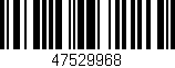 Código de barras (EAN, GTIN, SKU, ISBN): '47529968'