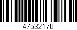 Código de barras (EAN, GTIN, SKU, ISBN): '47532170'