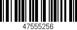 Código de barras (EAN, GTIN, SKU, ISBN): '47555256'
