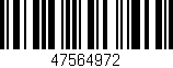 Código de barras (EAN, GTIN, SKU, ISBN): '47564972'