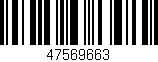 Código de barras (EAN, GTIN, SKU, ISBN): '47569663'