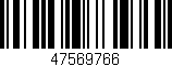 Código de barras (EAN, GTIN, SKU, ISBN): '47569766'