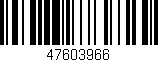 Código de barras (EAN, GTIN, SKU, ISBN): '47603966'