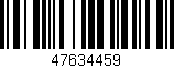 Código de barras (EAN, GTIN, SKU, ISBN): '47634459'