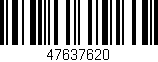 Código de barras (EAN, GTIN, SKU, ISBN): '47637620'