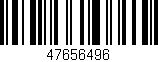 Código de barras (EAN, GTIN, SKU, ISBN): '47656496'