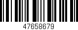Código de barras (EAN, GTIN, SKU, ISBN): '47658679'