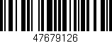 Código de barras (EAN, GTIN, SKU, ISBN): '47679126'