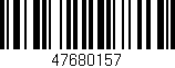 Código de barras (EAN, GTIN, SKU, ISBN): '47680157'