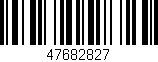 Código de barras (EAN, GTIN, SKU, ISBN): '47682827'