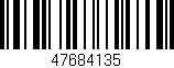 Código de barras (EAN, GTIN, SKU, ISBN): '47684135'