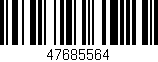 Código de barras (EAN, GTIN, SKU, ISBN): '47685564'