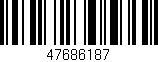 Código de barras (EAN, GTIN, SKU, ISBN): '47686187'