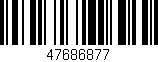 Código de barras (EAN, GTIN, SKU, ISBN): '47686877'