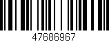 Código de barras (EAN, GTIN, SKU, ISBN): '47686967'