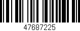 Código de barras (EAN, GTIN, SKU, ISBN): '47687225'
