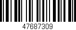 Código de barras (EAN, GTIN, SKU, ISBN): '47687309'